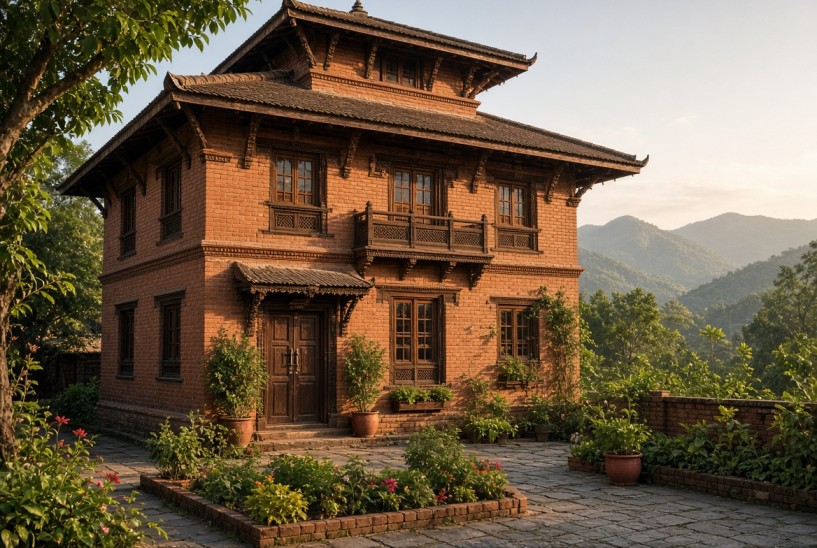 bricks house